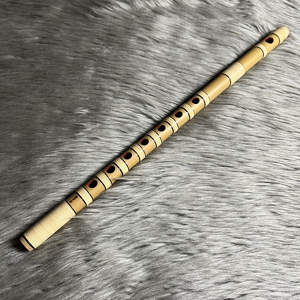 紫山 篠笛Cタイプ獅子田 籐本重巻(内部赤塗)