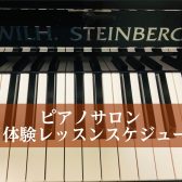 ピアノサロン～5月体験レッスンスケジュール～