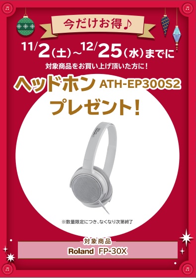 FP-30X購入特典