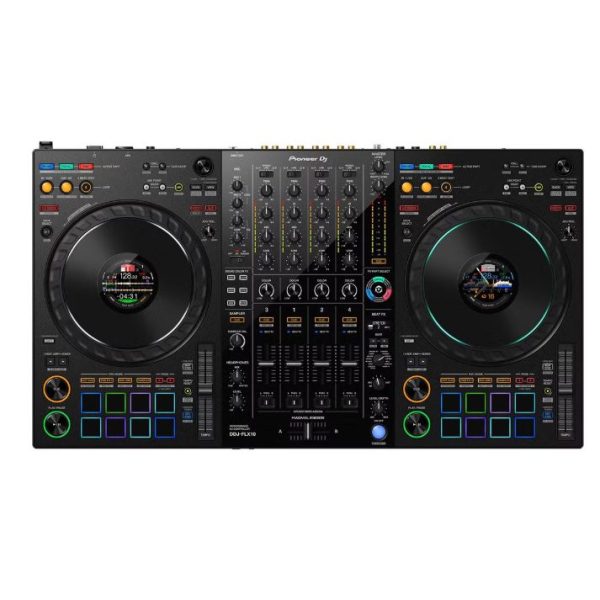 Pioneer DJ DDJ-FLX10<br />
ロードした楽曲をボーカル、ドラム、その他のインスト部分のパートに分離し、それぞれのパートを個別に演奏できる「TRACK SEPARATION機能」を搭載。<br />
プレイヤーの想像力をその場で実現させるための機能を備えています。