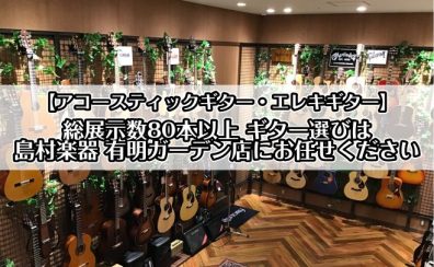 【総展示数80本以上】ギター選びは有明ガーデン店へ【江東区/品川区/港区/渋谷区/大田区】