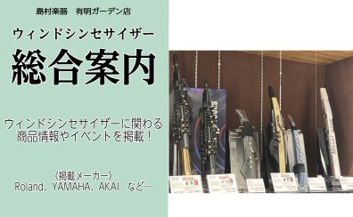 【ウィンドシンセ総合案内ページ】島村楽器有明ガーデン店のウィンドシンセ担当が語った記事をまとめてみた