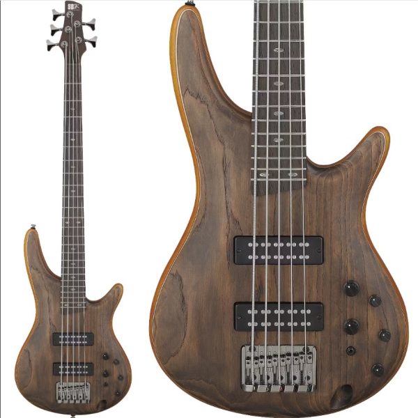 Ibanez SR5AH<br />
多弦（5弦）＆アクティブ回路搭載。多ジャンル対応＆低音レンジ拡大に最適