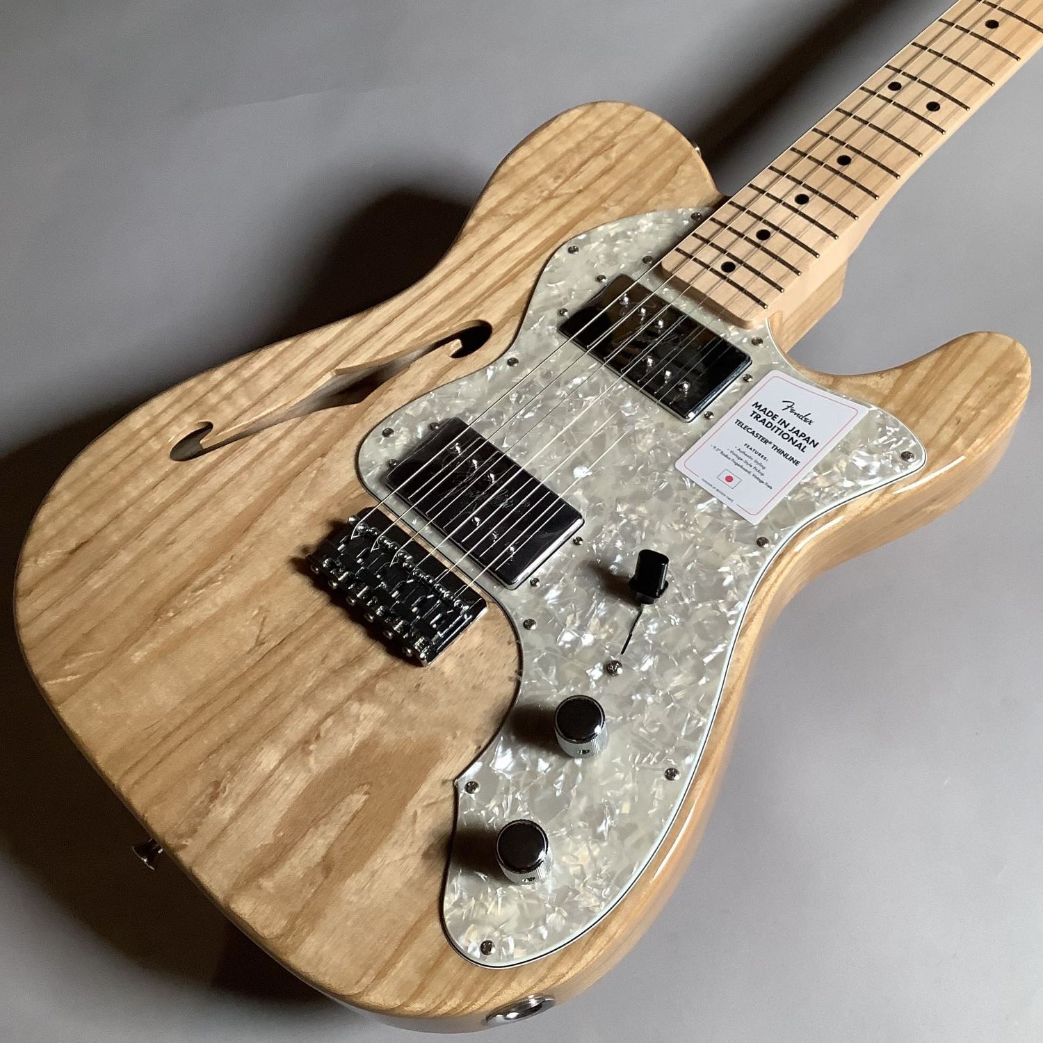 Fender Made in Japan Traditional 70s Telecaster Thinline Maple Fingerboard Natural 