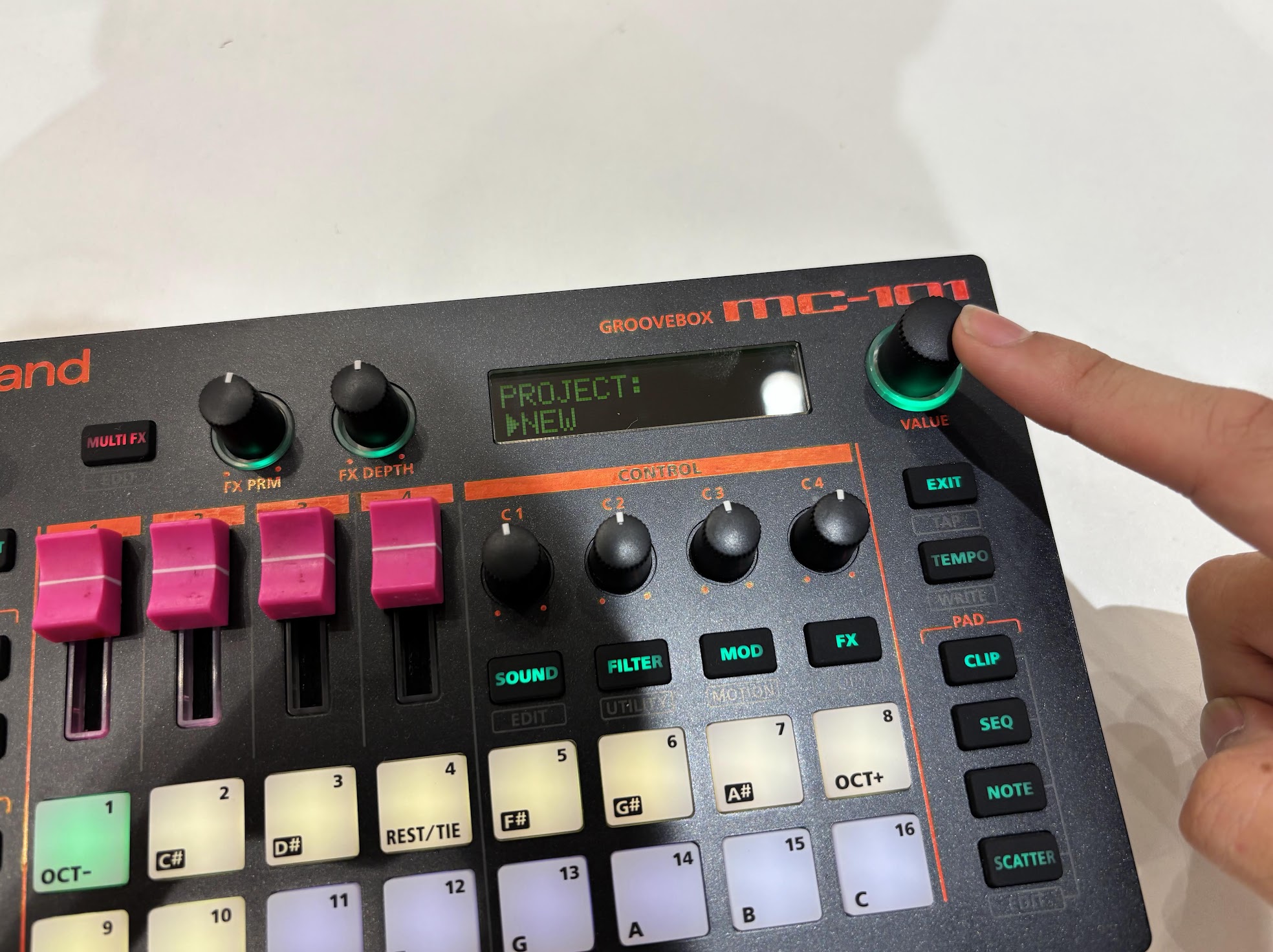 音作りをするなら…まずはPROJECTを開く!