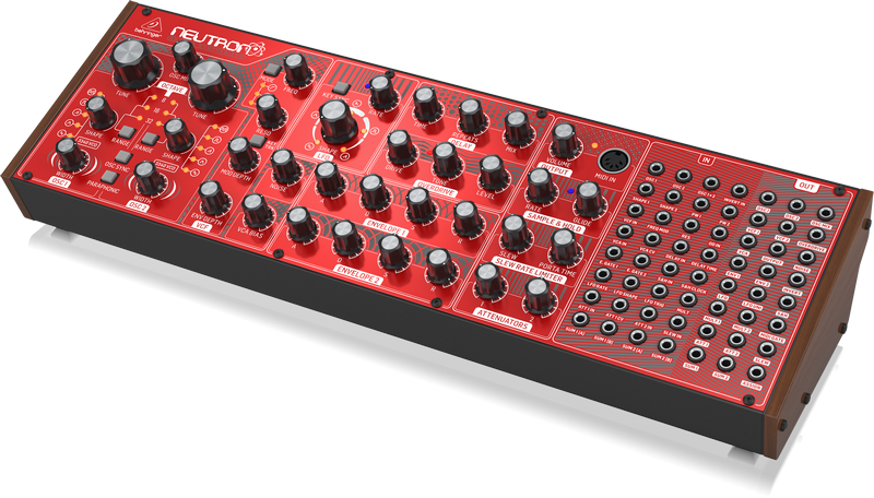 赤いセミモジュラーシンセBEHRINGER Nutrone