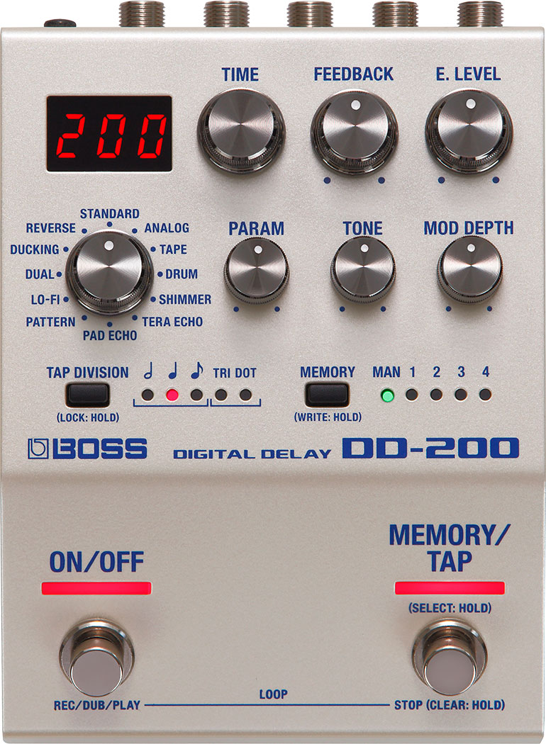 *BOSS新商品！！200シリーズ第1弾　DD-200　EQ-200！！ **洗練されたボディ、シンプルな操作、妥協なき音質を凝縮したエフェクター *DD-200 BOSSの200シリーズは、ペダルボードへのレイアウトを容易にするコンパクトなサイズ設計で、高品位なサウンドと高い汎用性を備えた次世代の […]