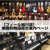 【フィール旭川店】楽器別商品総合案内ページ