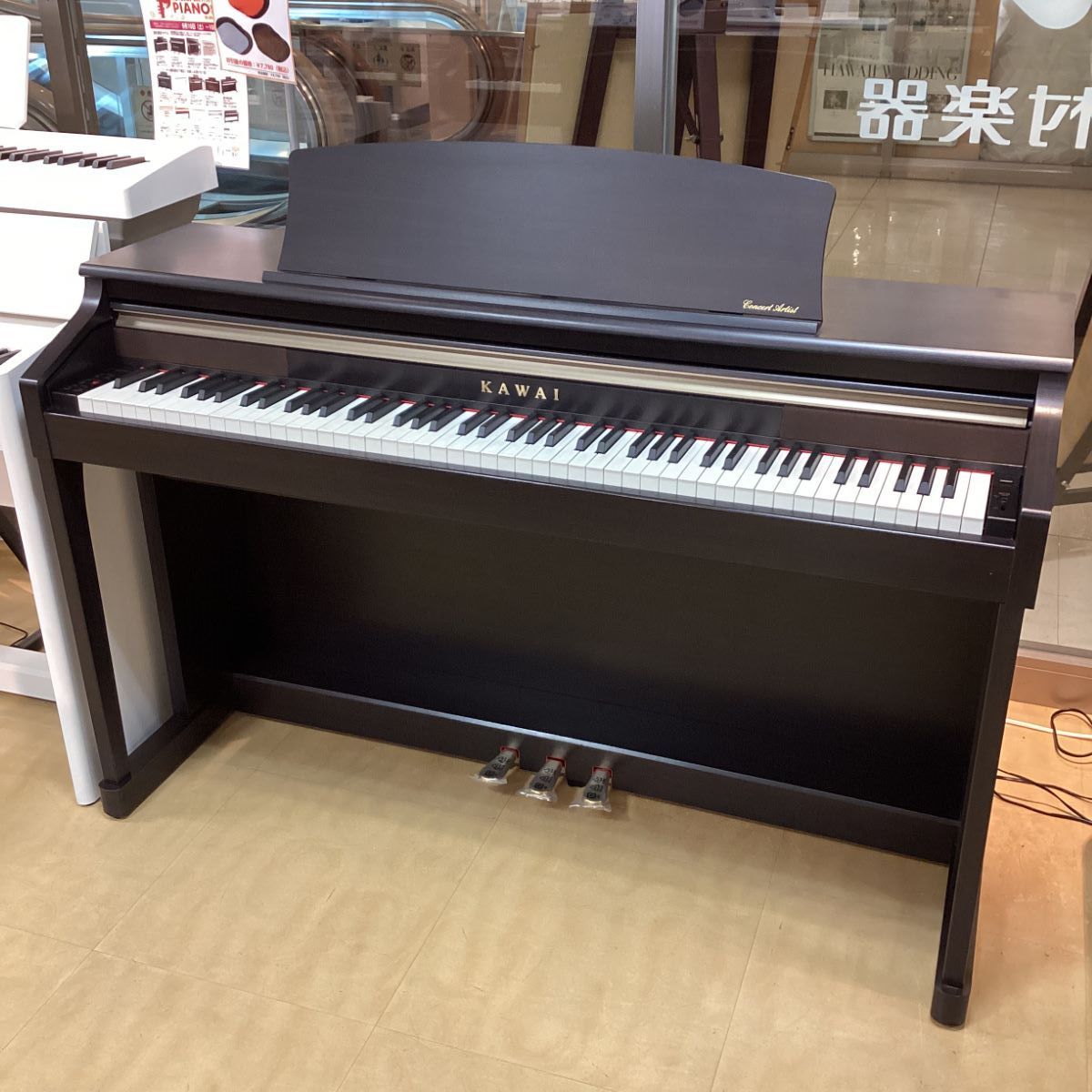 送料込みKAWAI 人気の木製鍵盤 電子ピアノ CA15C 2013年製 超美品