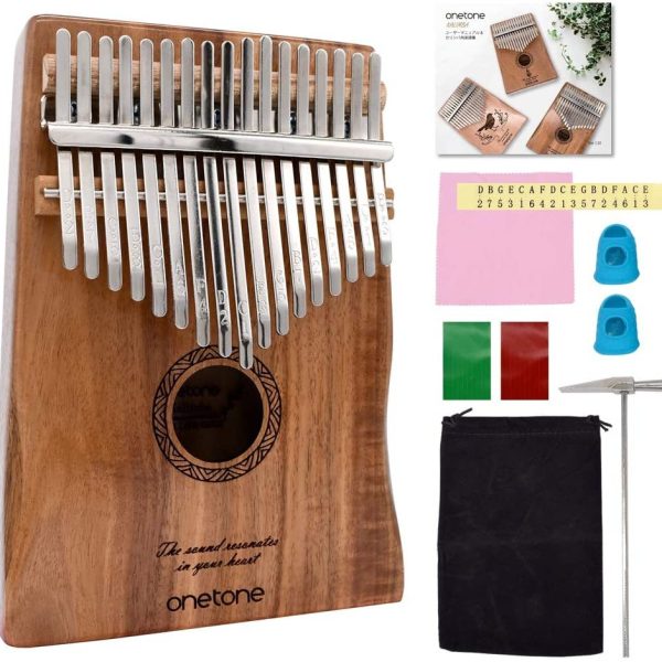 OTKL-03/KOA<br />
木材：コア<br />
￥4,400(税込)<br />
<br />
褐色のシマ模様と美しい杢目が際立つコア材で作られたカリンバです。カラっとしたコア材特融の明るい音色を奏でます。