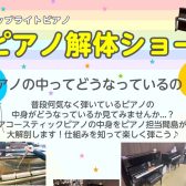 【ピアノイベント】ピアノ解体ショー開催します！