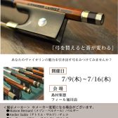 バイオリン弓フェア開催！7/9（木）～7/16（木）まで