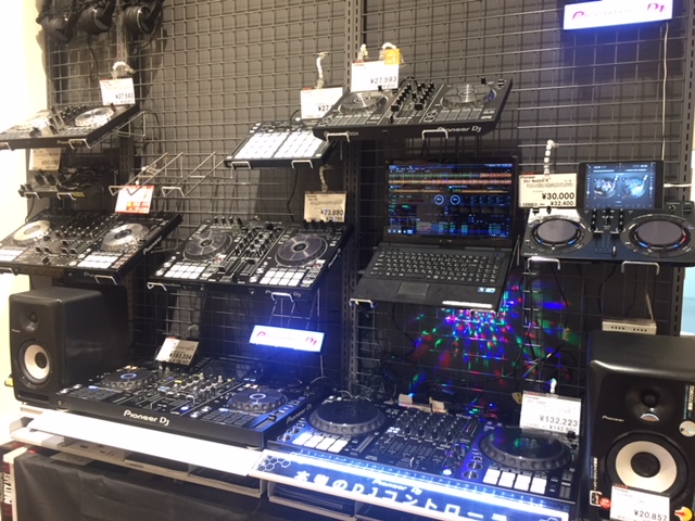 【DJ】Pioneer/DDJ1000再入荷しました&DJコーナをご紹介！各種お試しできます！