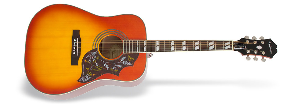 【エレアコギター】Epiphone/Hummingbird PRO Faded Cherry Burst入荷致しました！