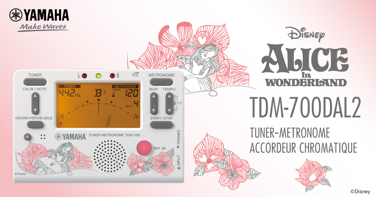 ヤマハ　TDM-700DAL2 ディズニー　アリス チューナーメトロノーム