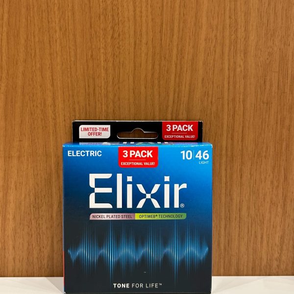●エリクサー OPTIWEB ライトゲージ（10-46）<br />
【こんな方におすすめ】<br />
・交換頻度を減らしたいけれど、弾き心地や音は自然なものが良い方<br />
・スタジオ練習やライブ本数が多い方<br />
￥5,200(税込)