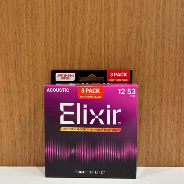 ● エリクサー NANOWEB フォスファーブロンズ ライト（12-53）<br />
【こんな方におすすめ】<br />
・弾き語りやストローク中心で演奏される方<br />
・サウンドの張り・存在感と、弾きやすさのバランスを求める方<br />
￥6,980(税込)