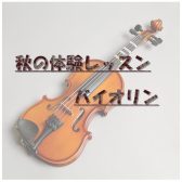 【バイオリン教室】11月の体験レッスン日程｜千葉県印西市