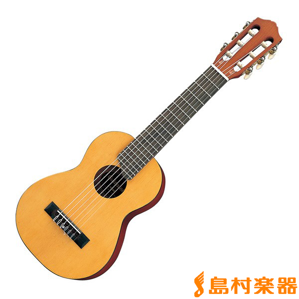 ■YAMAHA GL1<br />
￥13,200（税込）<br />
<br />
本体は、ウクレレのようなコンパクトなボディサイズの、433mmスケールのナイロン弦ギターです。<br />
どこにでも持っていける手軽さと、楽器としての完成度の高さを兼ね備えています。