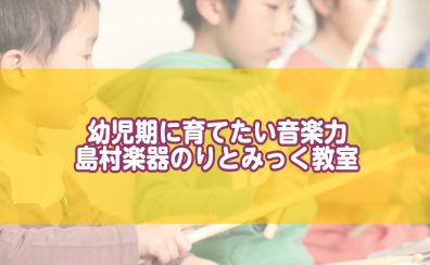 幼児期に育てたい 音楽の感覚と将来の楽器力　秋のりとみっく教室/印西市・白井市・我孫子市