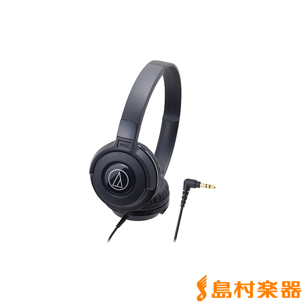 ポータブルヘッドホン 【オーディオテクニカ】 audio-technica ATH-S100 BK(ブラック)