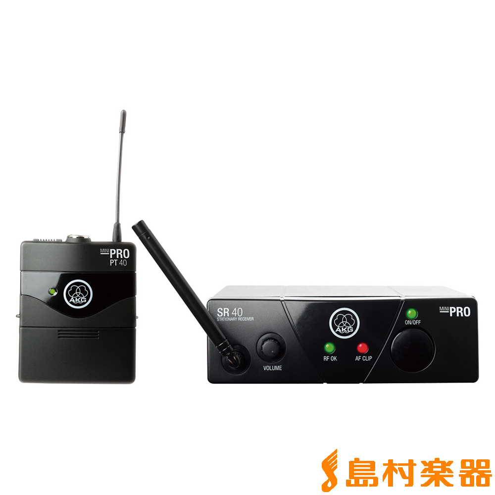 AKG WMS40 PRO MINI INSTRUMENTAL SET(JP1) 1チャンネルB帯ワイヤレスシステム 【アーカーゲー】