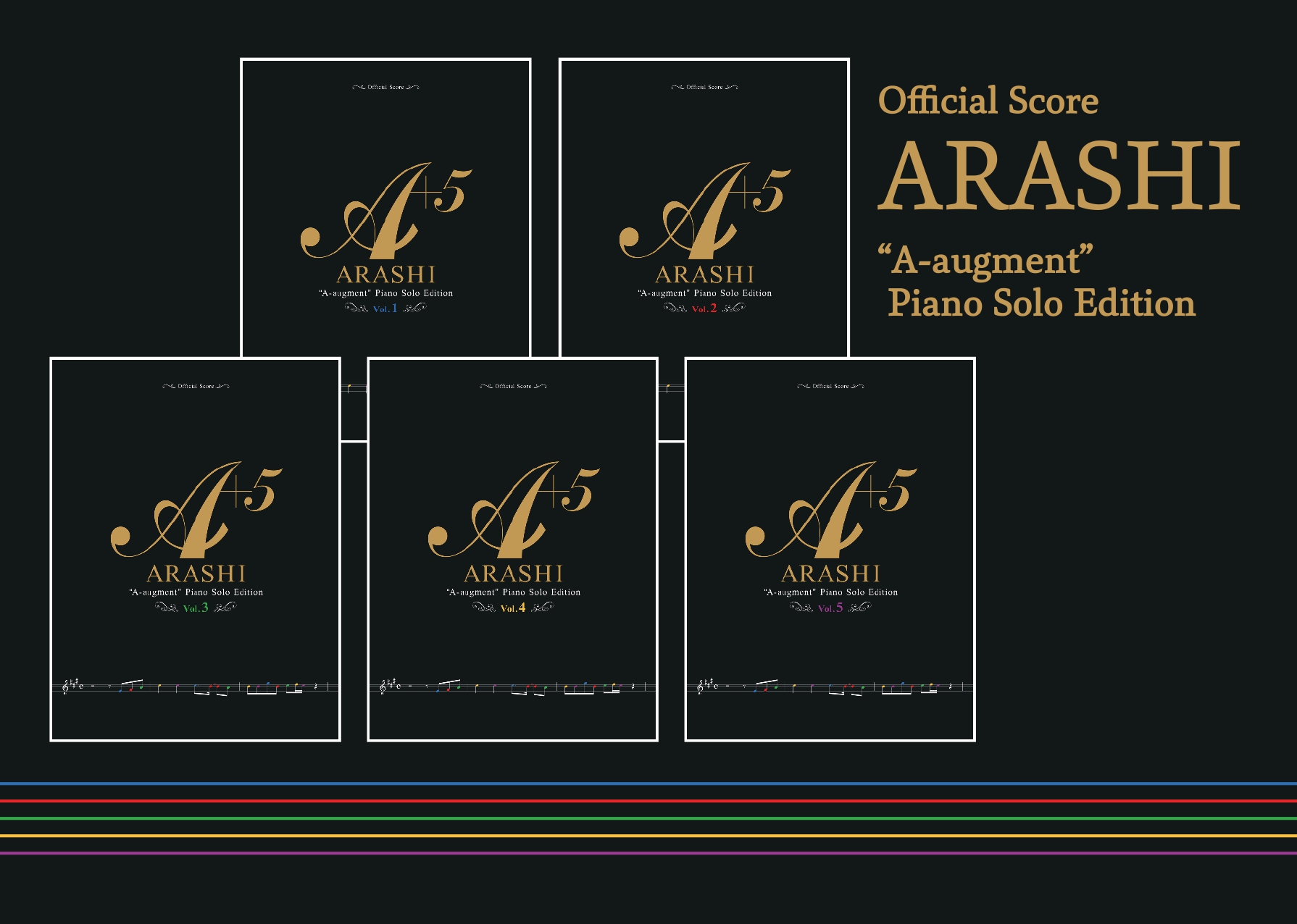 皆様お待たせしました。]]嵐のオフィシャル・ピアノスコア『A+5（エー・オーギュメント）』を販売開始しました！]]デビュー・シングル「A・RA・SHI」から最新アルバム「This is 嵐」までの全楽曲から、嵐の歴史を彩ってきた数々の名曲たちを5冊（各21曲）に収めたピアノ・ソロ曲集です。]]ピアノ […]
