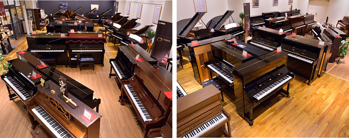 ヤマハアップライトピアノ】「YUS・YU・bシリーズ」のサイズ・音・違いを、ピアノ専門スタッフが比較検証しました！｜島村楽器 ピアノ ショールーム市川コルトンプラザ店