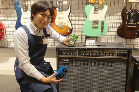スタッフ写真 ギターアドバイザー、エフェクター、マルチエフェクター 加藤
