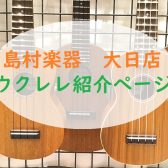 【ウクレレ総合ページ】大日店では様々なウクレレを展示しています！