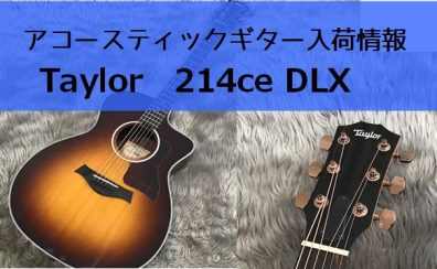 【アコースティックギター】Taylor 214ce Rosewood DLX再入荷！