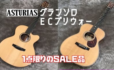 【アコースティックギター】アストリアスより2本展示スタート