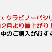 【YAMAHAクラビノーバ】12月より値上がり！11月中のご購入がおすすめです！