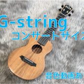 【ウクレレ】G-stringコンサートウクレレが入荷！【音色動画あり】