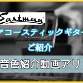 【アコースティックギター】Eastmanが入荷！スタッフ一押し！