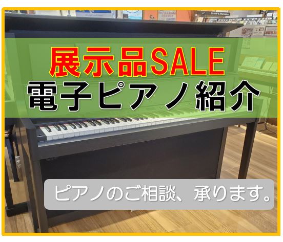 お子さんがピアノを習い始めて、購入をお考えの方も少なくはないと思います。電子ピアノを少しでもお得に探されている方はいらっしゃいませんか？島村楽器ららぽーとEXPOCITY店では店頭展示品を特別価格でご案内しております。 また、ららぽーとEXPOCITY店は社内資格/ピアノアドバイザーを取得しているス […]