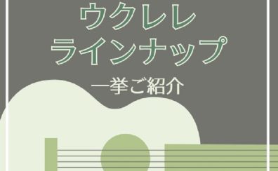 【ウクレレ】当店ウクレレ全品ラインナップ紹介（3/14更新）