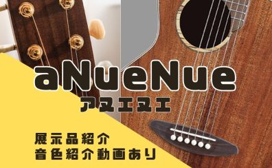 【アコースティックギター】aNueNueのエントリーモデル展示中【動画あり】