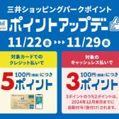 【BLACK FRIDAY】三井ショッピングパークカード《セゾン》限定ポイントアップ