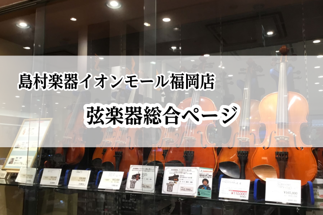 |*最終更新日|2022/02/01| *弦楽器のこと、お手入れのこと、演奏のこと。なんでもお気軽にご相談下さい。 バイオリンが初めての方も、ご経験のある方も、楽器選びからアフターケア、音のご相談、アクセサリー選び、演奏やレッスンのお悩みにいたるまでお困りの方は、是非当店に足をお運び下さい。弦楽器担 […]