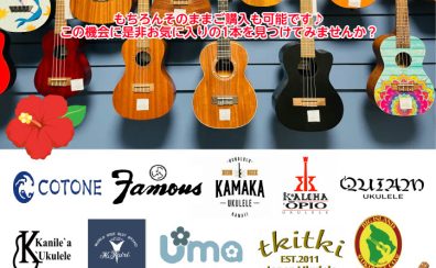 夏を先取り♪ウクレレフェア開催 6.14.fri~6.23.sun