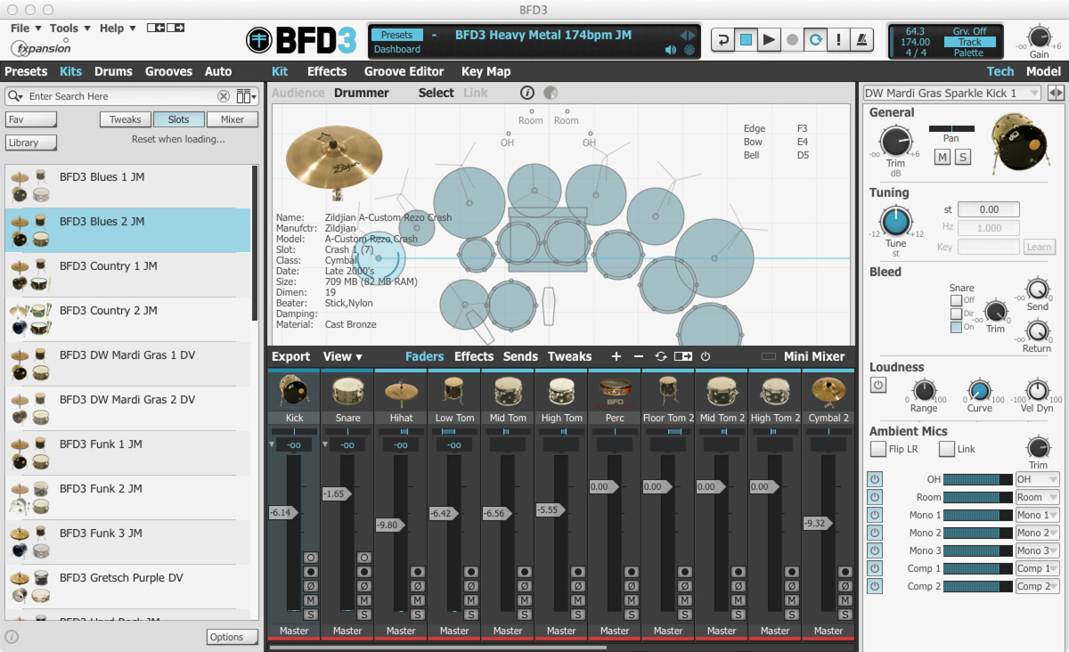 fxpanion BFD3 ＋拡張音源10個付き