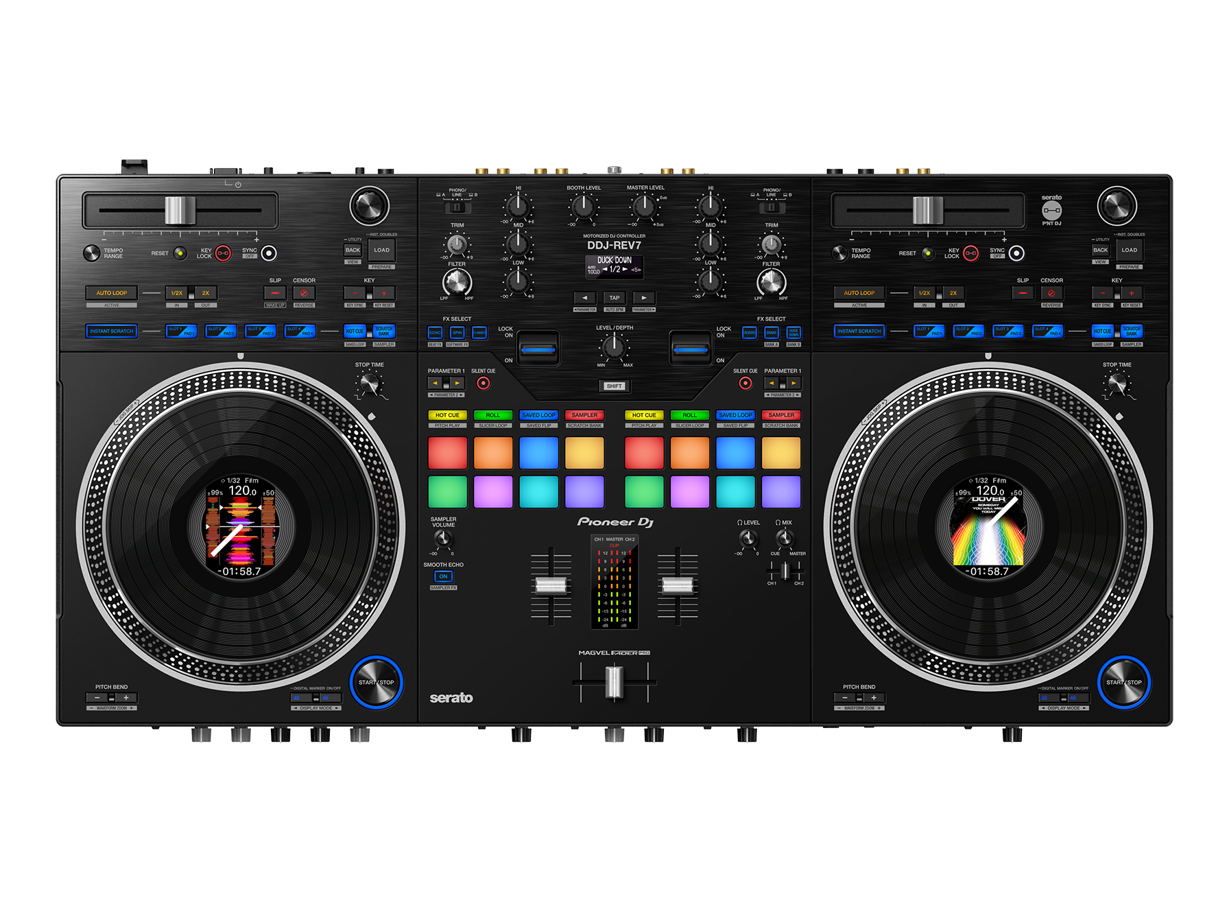 【新商品】Pioneer DJ ” DDJ-REV7 ” / ” DDJ-REV1 ” | Serato DJ Pro対応のスクラッチスタイル 2ch DJコントローラー