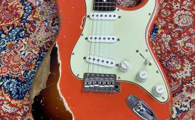 【奇跡の入荷】J.W.Black Guitars JWB-JP-S R/3TS – Fiesta Red Over 3Tone Sunburst –