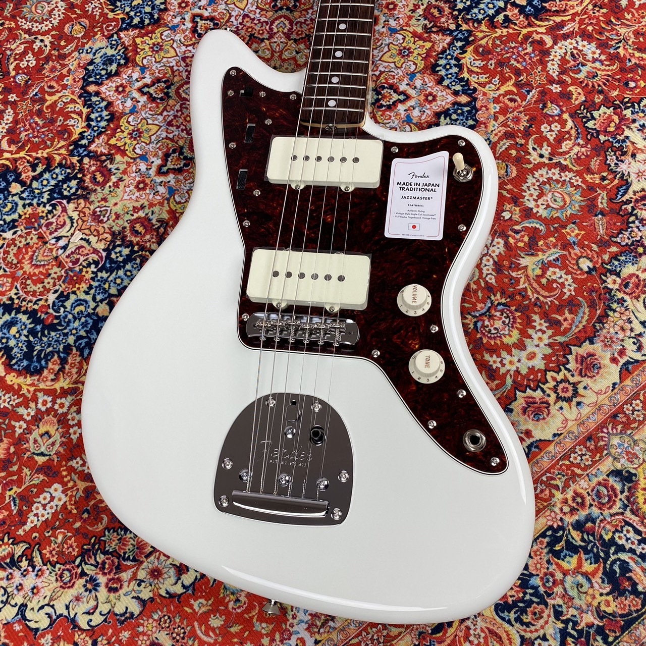 Fender Made in Japan Traditional 60s Jazzmaster Rosewood Fingerboard - Olympic White