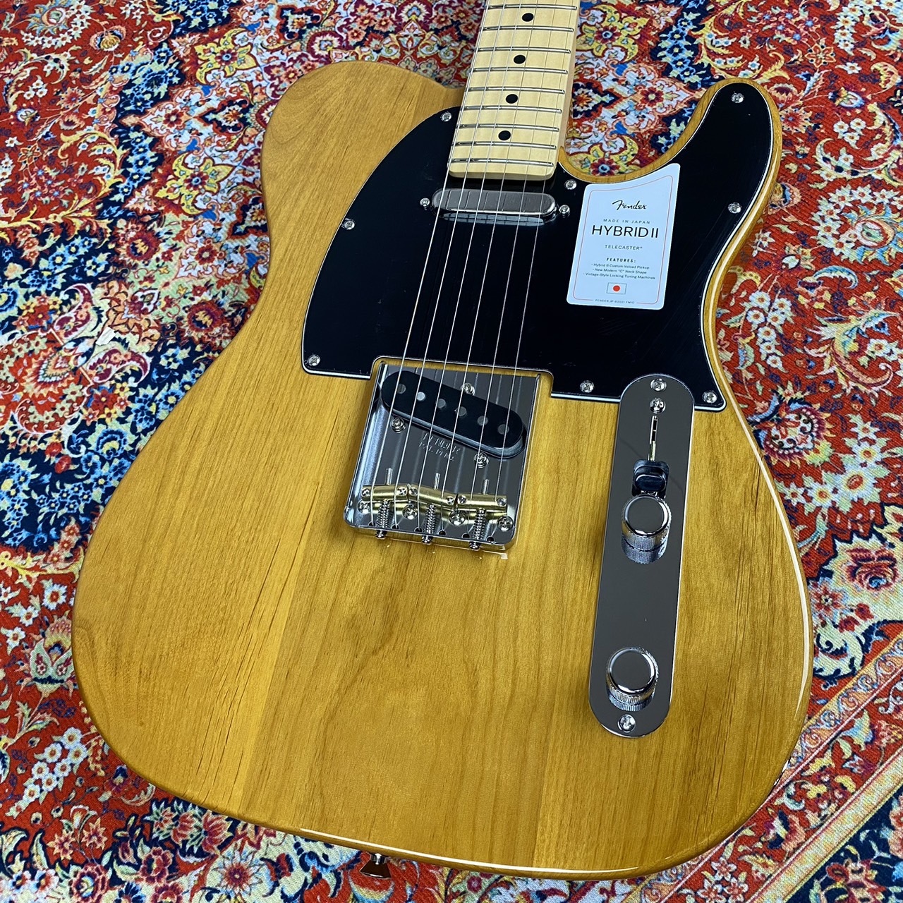 Fender Made in Japan Hybrid II Telecaster Maple Fingerboard - Vintage Natural