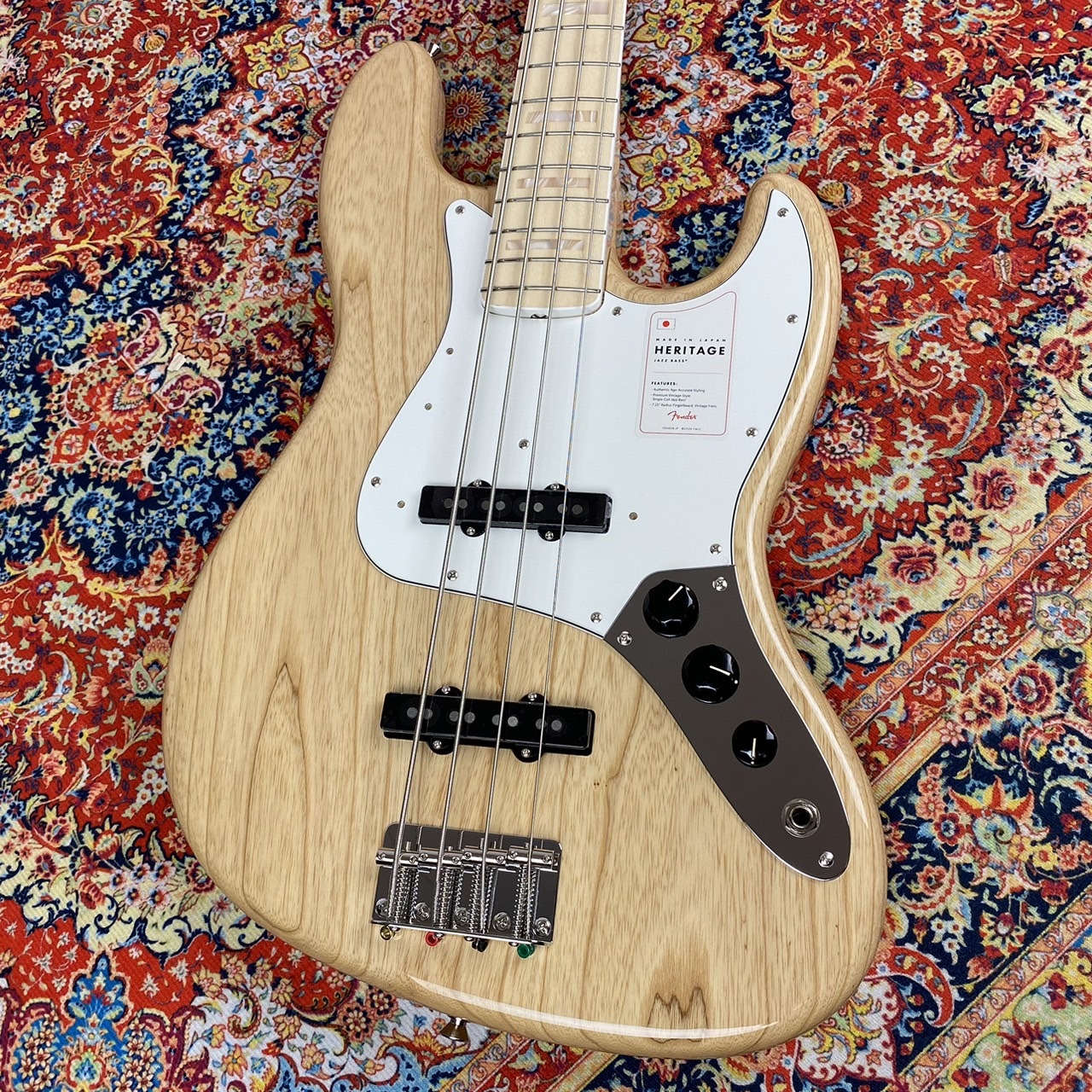 Fender Made in Japan Heritage 70s Jazz Bass Maple Fingerboard - Natural