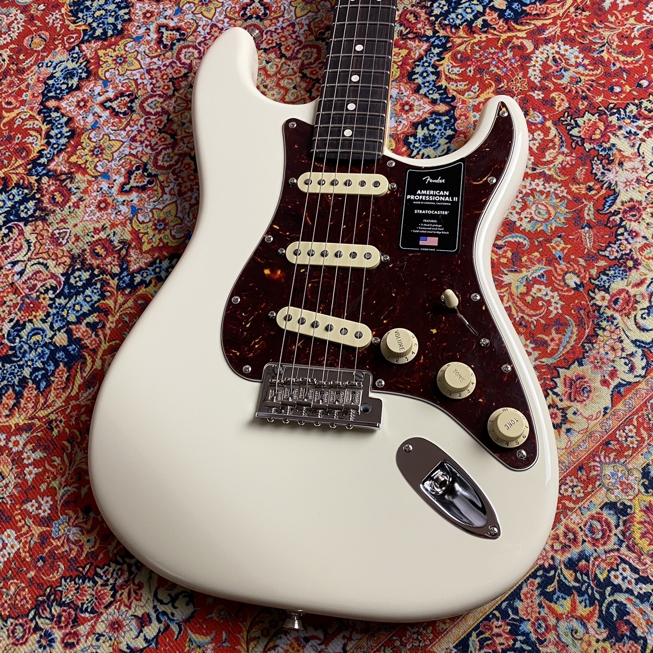 FenderAmerican Professional II Stratocaster Rosewood Fingerboard - Olympic White