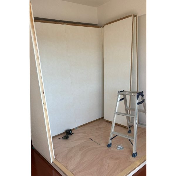 順調に壁が組まれていきます✨