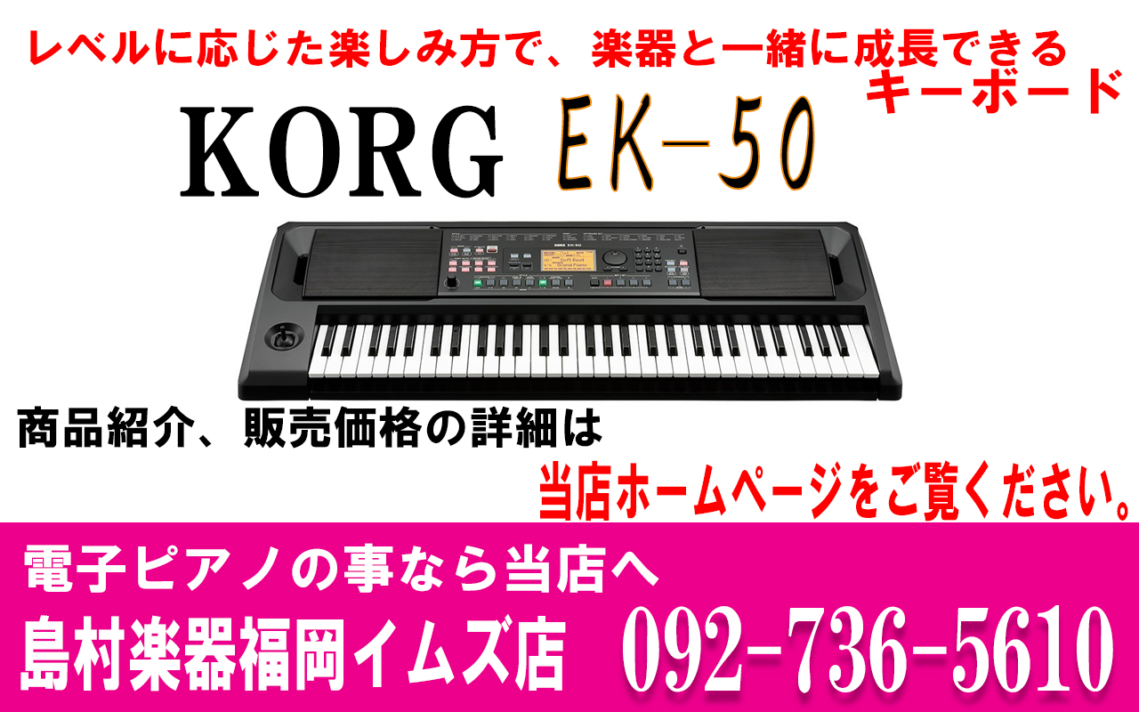 KORG EK-50 エンターテイナー・キーボード【コルグ】